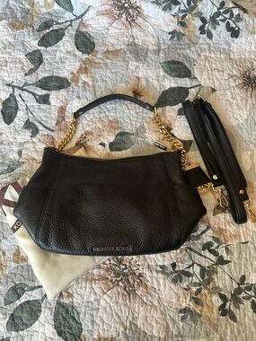 SOLD Michael Kors Pebbled Leather Shoulder Bag